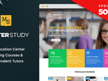 Masterstudy – Education WordPress Theme for Learning, Training Education Center